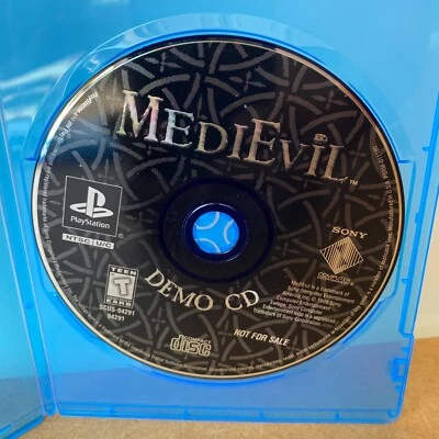 MediEvil Demo CD Not For Resale PS1 Playstation 1 TESTED FAST FREE SHIPPING - Image 1 of 2