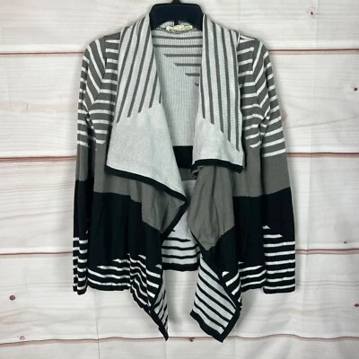 Suéter Mirando a las Estrellas Mujer S Rayas Cascada Cárdigan Cuello Frontal Abierto Foto 1 de 4