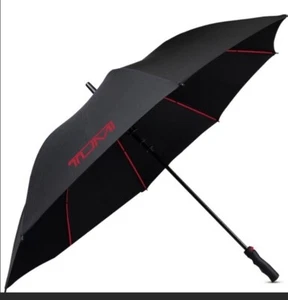 TUMI Black Large Golf Umbrella NEW - Picture 1 of 5