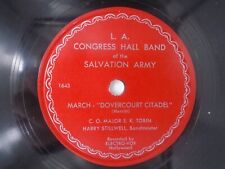 Salvation Army L A congress Hall Band Dovercourt Citadel Cornet Trio Victory EE+
