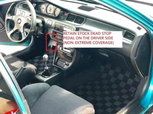 P2M Checkered Flag Race Standard Carpet Floor Mats for Honda Civic EG6 Hatch New - Picture 1 of 5