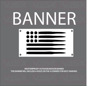 Bullet Flag USA VINYL Banner Flagge Outdoor Indoor Schild Amendment 2nd Gun America - Bild 1 von 4