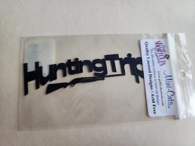 Álbum de recortes con forma troquelada - Conejito negro viaje de caza hágalo usted mismo artesanía nuevo #19 Foto 1 de 3