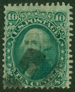 EDW1949SELL : USA 1868 Scott #96 Used. Reperfed top & right. Catalog $260.00. - Picture 1 of 2
