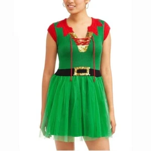 Holiday Christmas Tulle Elf Dress 99 Jane Street - Picture 1 of 3