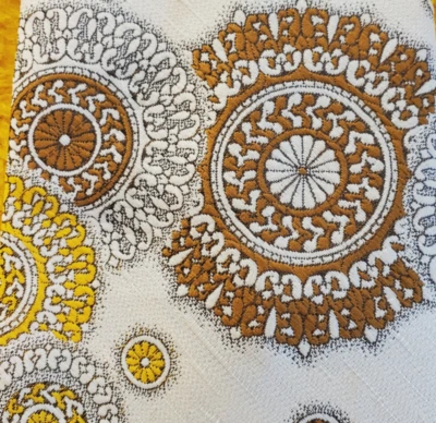 MOD FUNKY VINTAGE AÑOS 70 ~ DON LOPER ~ CORBATA PARA HOMBRE ~ DORADO, TOSTADO, BEIGE ~ 55" Foto 1 de 4