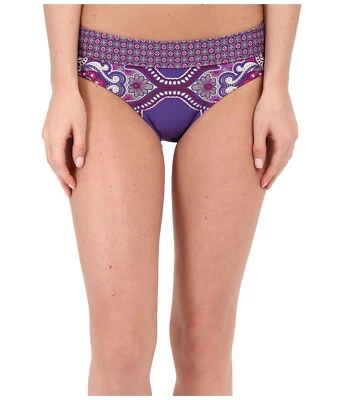 Roupa de banho Prana Ramba cintura elástica ajustada parte inferior do biquíni roxo tamanho XS - Imagem 1 de 4