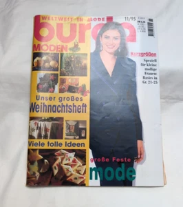 Burda Moden 11/1995 Nähen Schnittmuster Kleider Damenmode Kurzgrößen eleganz - Bild 1 von 9