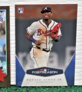 RONALD ACUNA Jr. - RC- 2018 Topps On Demand Postseason #10- Braves - Picture 1 of 2
