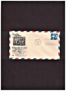 7c EMBOSSED STAMPED AIR MAIL ENV. FIRST DAY COVER SCOTT #UC33 - Picture 1 of 2