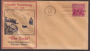 1938 Swedish Finnish Delaware 300 years Sc 836-6a Demetrious Petroutsa cachet - Picture 1 of 1