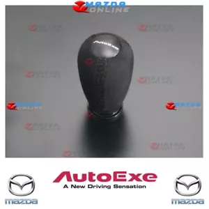 AutoExe Long Suede Black Stitch Shift Knob fit Mazda Automatic Gear M8x1.25H - Picture 1 of 2
