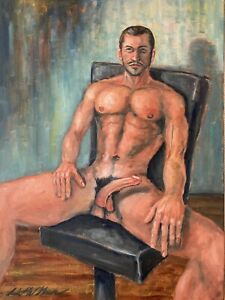 Nude Gay Art Original Oil Painting By Daniel W Green Male Men