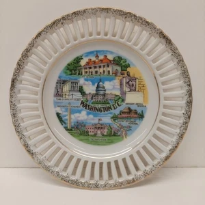 Vintage souvenir state collectible plate Washington, D.C. Free Shipping - Picture 1 of 3