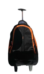 Chivas Travel Tool Equipment Case Wheeled Backpack Black Orange School Getaway - Picture 1 of 9