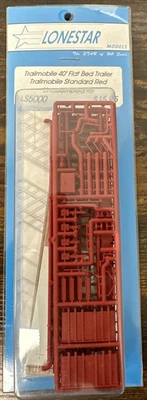 Kit de remolque de plataforma plana Lonestar Models escala HO LS5000 Trailmobile 40' ¡Kit nuevo en stock! Foto 1 de 4