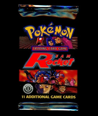 Pokemon 2000 sellado sin abrir primera edición Team Rocket paquete de refuerzo WotC arte múltiple Foto 1 de 4
