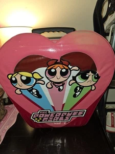 Powerpuff Girls Suitcase Wheel Luggage Bag Vintage Collectable Cartoon Network - Picture 1 of 6