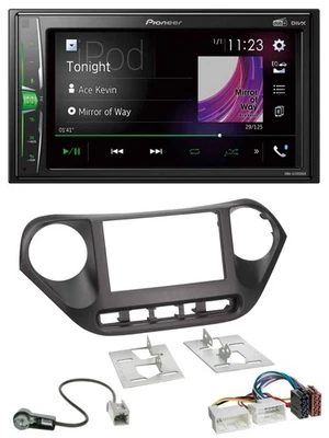 Pioneer 2DIN MP3 DAB USB Bluetooth Autoradio für Hyundai i10 (ab 2013) - Bild 1 von 4