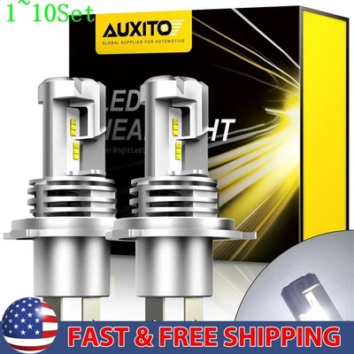 Canbus H4 LED Light Headlight Globe Hi-Lo Beam High White Brightness 1-10Set Foto 1 de 4