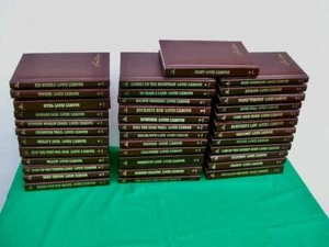 ( LOT OF 37 ) LOUIS L' AMOUR LEATHERETTE COLLECTION HARD COVER BANTAM BOOKS - Picture 1 of 17