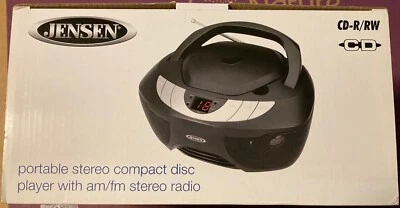 Jensen CD-475 Reproductor de CD estéreo portátil AM/FM Radio estéreo Cable de alimentación manual Foto 1 de 4