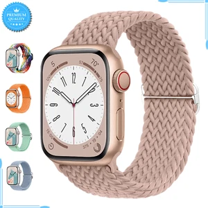 For Apple Watch Nylon Braided Strap Band Stretch Elastic Bracelet Wristband - Bild 1 von 25