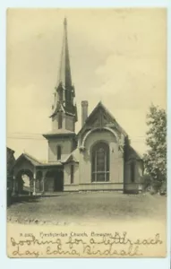 BREWSTER NY IGLESIA PRESBITERIANA POSTAL VINTAGE 1907 ROTÓGRAFO 102520 - Imagen 1 de 2