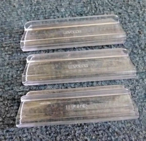 Lot of 3 LEVOLOR Clear Plastic Roller Window Shades Hem Grip - Picture 1 of 3