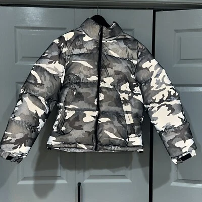 Chaqueta de invierno reflectante Supreme chaqueta de plumón camuflada - camuflada - talla M FW18 *RARA* Foto 1 de 4