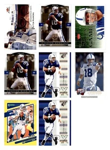 Peyton Manning Lot 8 Football Cards Indianapolis Colts 2008 Upper Deck Football - Picture 1 of 12