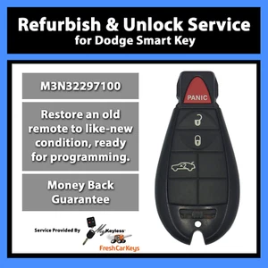 Servicio de flash de desbloqueo para entrada remota sin llave Dodge Fobik Fob M3N32297100 - Imagen 1 de 7
