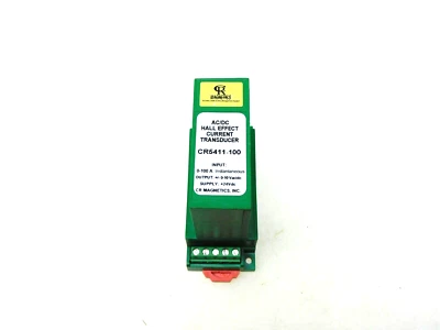 CR MAGNETICS AC/DC HALL EFFECT CURRENT TRANSDUCER CR5411-100 0-100A 24VDC - Image 1 of 4