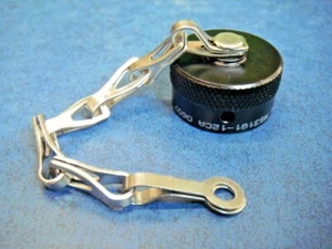 Glenair MS3181-12CA Circular MIL Spec Cap MILDTL26482 Cover w/ Chain Lanyard - Picture 1 of 3