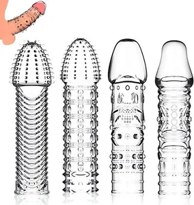 Penis Sleeve Extender Sex Toy Pocket Pussy Masturbator Stroker Cockring Couples - Picture 1 of 7