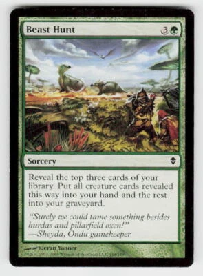 Zendikar #158 Beast Hunt - Image 1 of 2