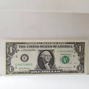 $1 Birthday Note Series 2017A Dollar Bill 2017 - 1962 Trailing 1962 - Picture 1 of 1