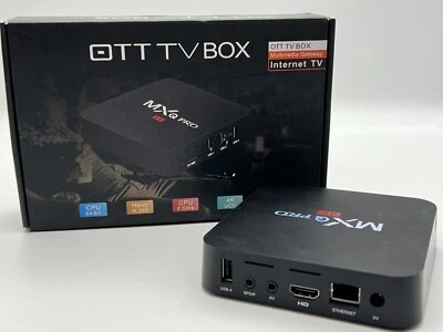 MXQ Pro 4k Android TV Box H.264 Media Center Smart OTT TV Box NO REMOTE - Image 1 of 4