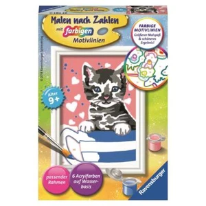 Ravensburger Pintar por números Gatito pequeño | Set de pintura para niños a partir de 9 años - Imagen 1 de 2