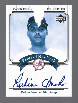 Rubén Amaro AUTÓGRAFO (P) New York Yankees 2003 Upper Deck Signature Series AUTO Foto 1 de 2