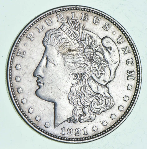 Bulk Lot - (1) 1921 P or D or S Morgan Silver Dollar 90% Eagle Rev Bullion Cover