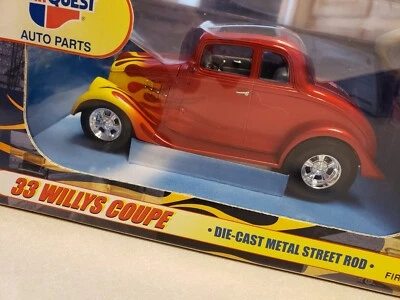 2001 First Gear Car Quest Auto Parts 1933 Willys Coupe Diecast Metal Street Rod - Image 1 of 4