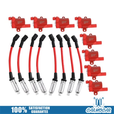 For Chevy Silverado GMC LS1 LS3 4.8 5.3L Ignition Coils & Plug Pack D585 UF262 Foto 1 de 4