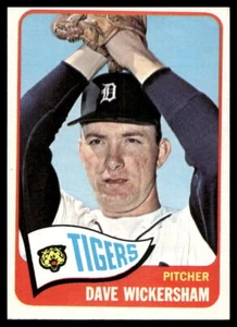1965 Topps #375 Dave Wickersham Detroit Tigers EX-EXMINT - Foto 1 di 2