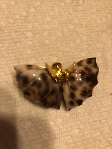 Cowrie Shell Butterfly Pin  - Picture 1 of 4