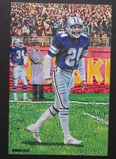 Everson Walls Custom 4x6 Art Card Dallas Cowboys Grambling State
