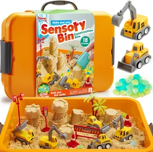 Magic Sand Set Spielsand Baustelle Kinder Koffer Spielsand Für Kinder,Baustellen - Bild 1 von 7