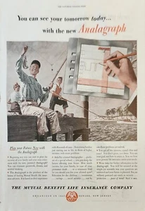 1947 Mutual Benefit Life Insurance Vintage Ad You can see your tomorrow today - Picture 1 of 1