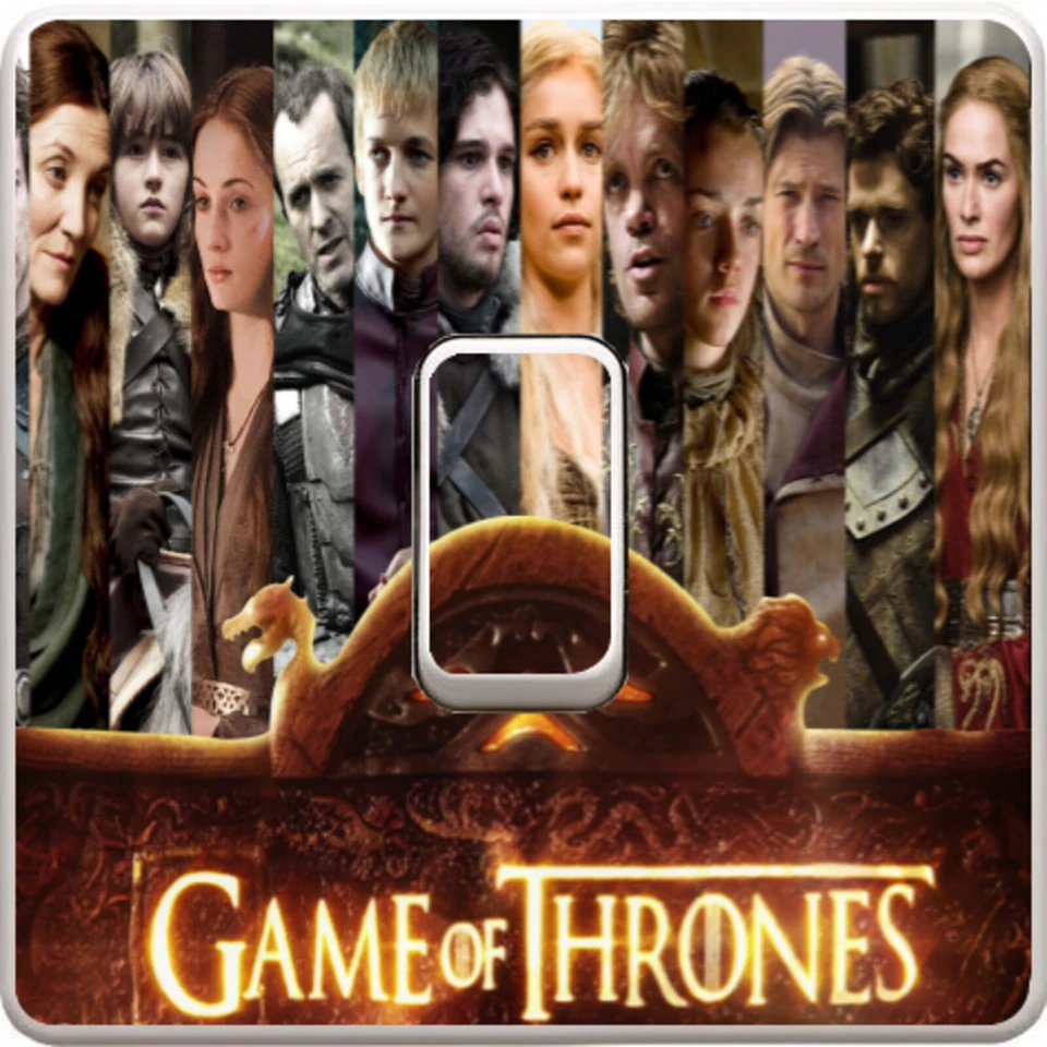 Game Of Thrones Series Light Switch Vinyl Sticker Decal Skin, Kids Bedroom #349 - Image 1 of 1