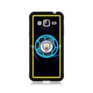 OFFICIAL MANCHESTER CITY MAN CITY FC NEON SOFT GEL CASE FOR SAMSUNG PHONES 3 - Picture 1 of 8